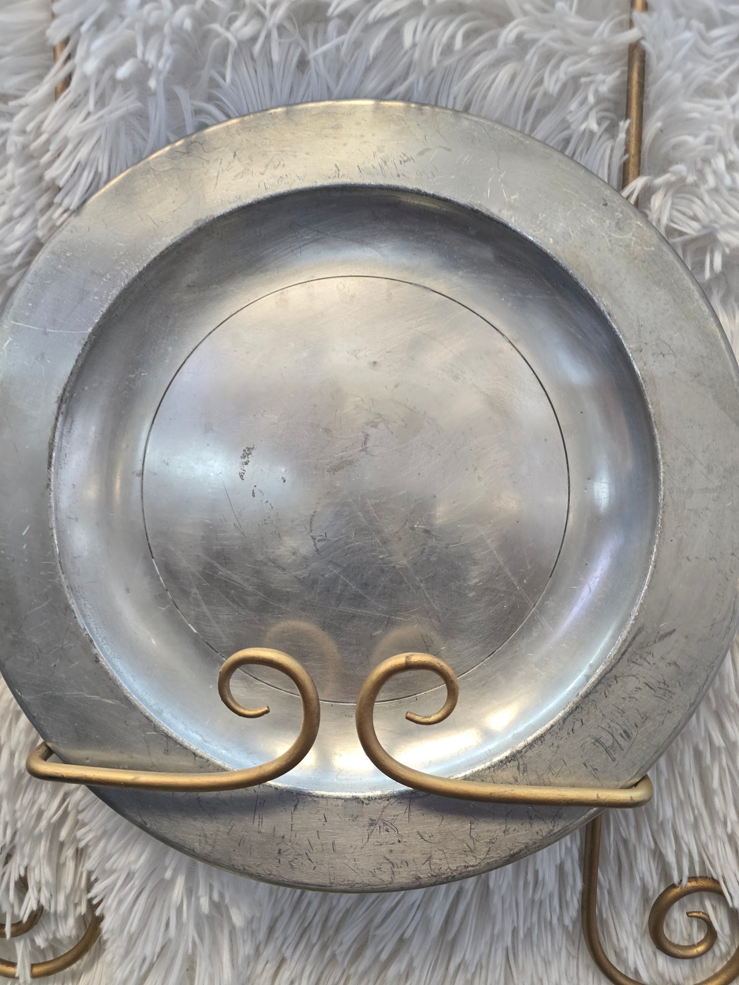 Kirk Stieff Pewter Colonial Williamsburg plate image 1