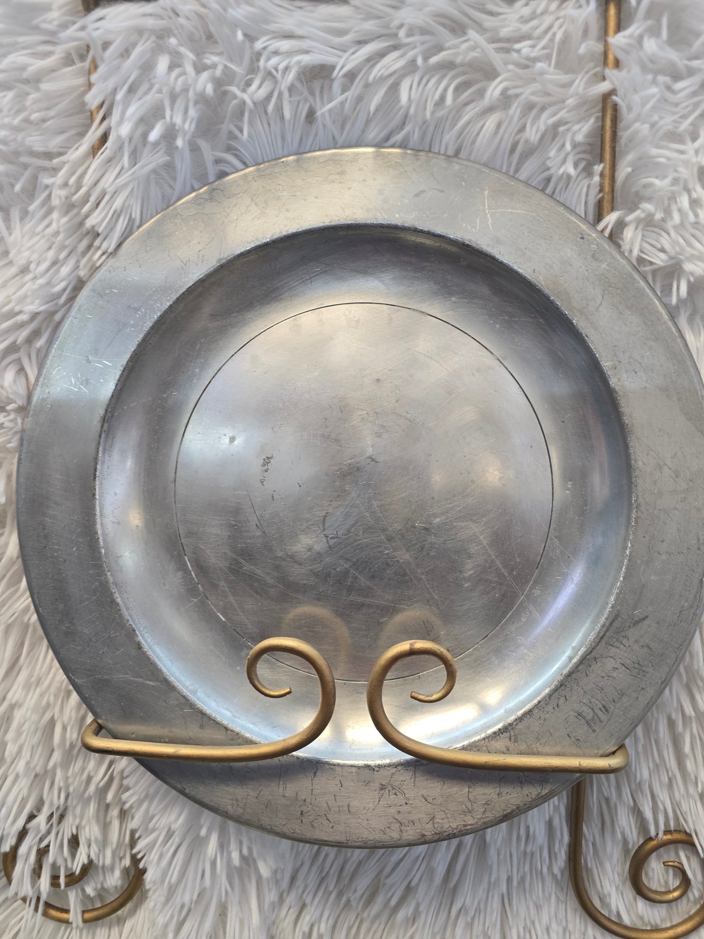 Kirk Stieff Pewter Colonial Williamsburg plate image 0