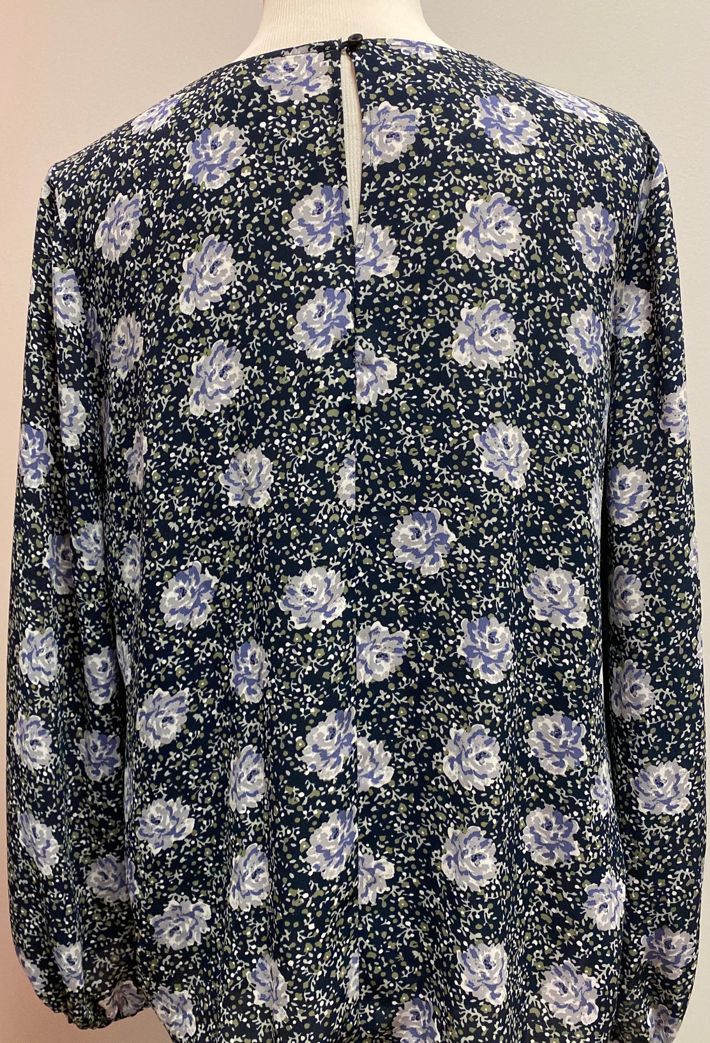 Loft Floral Print Blouse (M) image 7