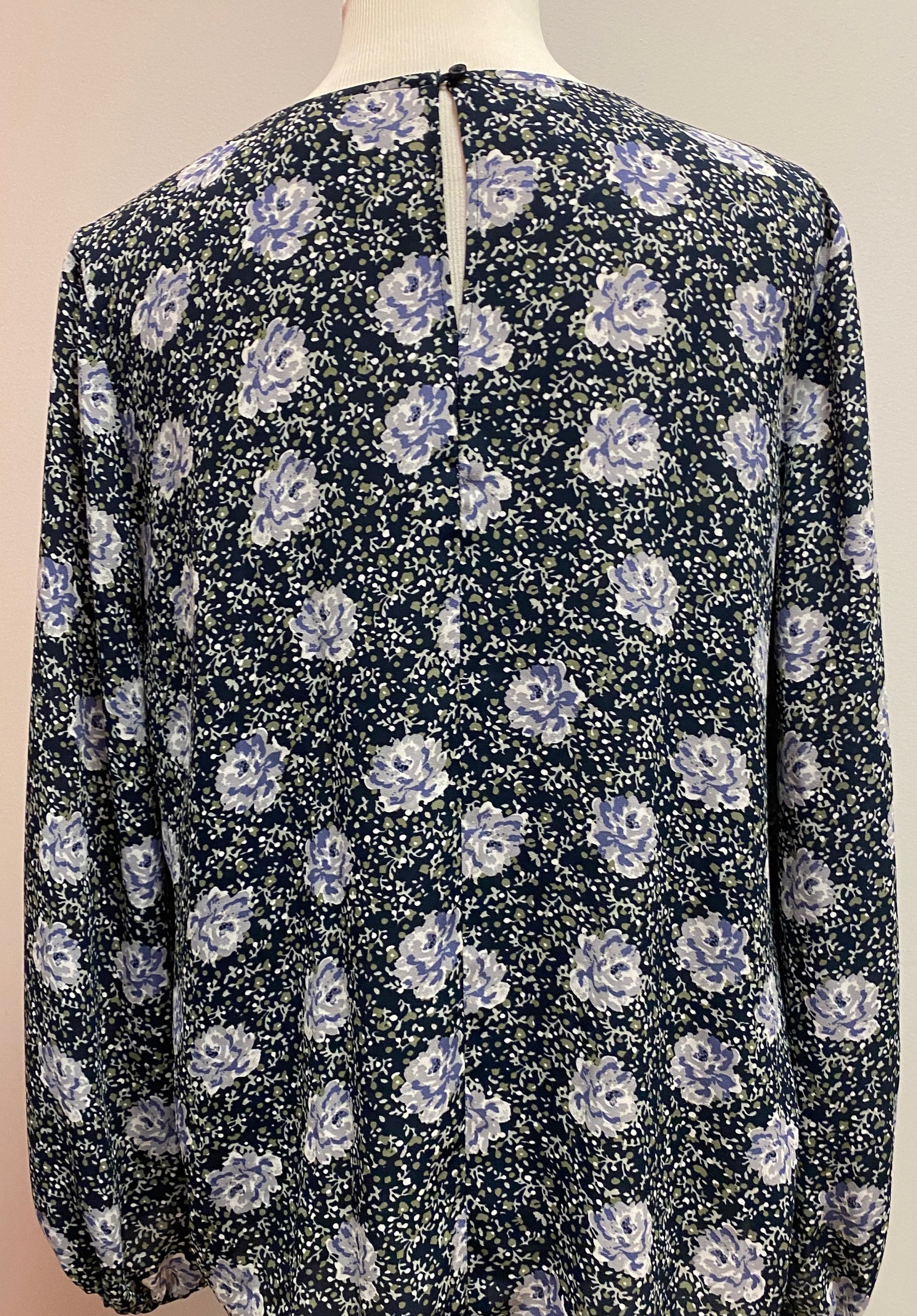 Loft Floral Print Blouse (M) image 6