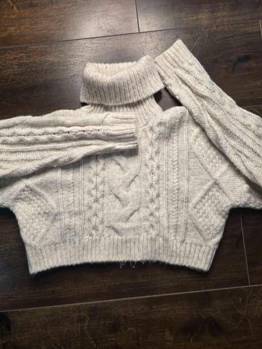 Sincerely Jules crop top sweater blouse size S image 0