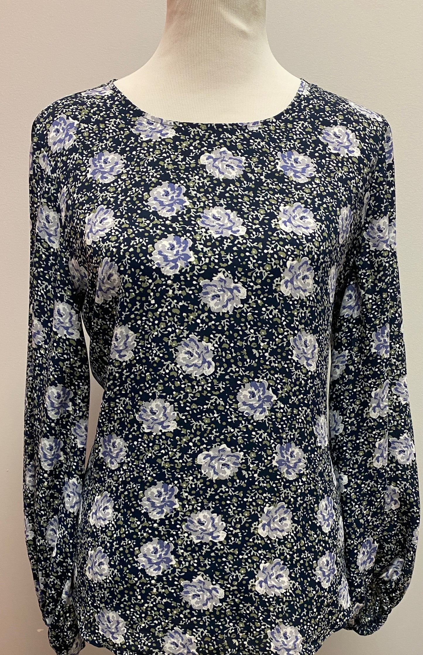 Loft Floral Print Blouse (M) image 1