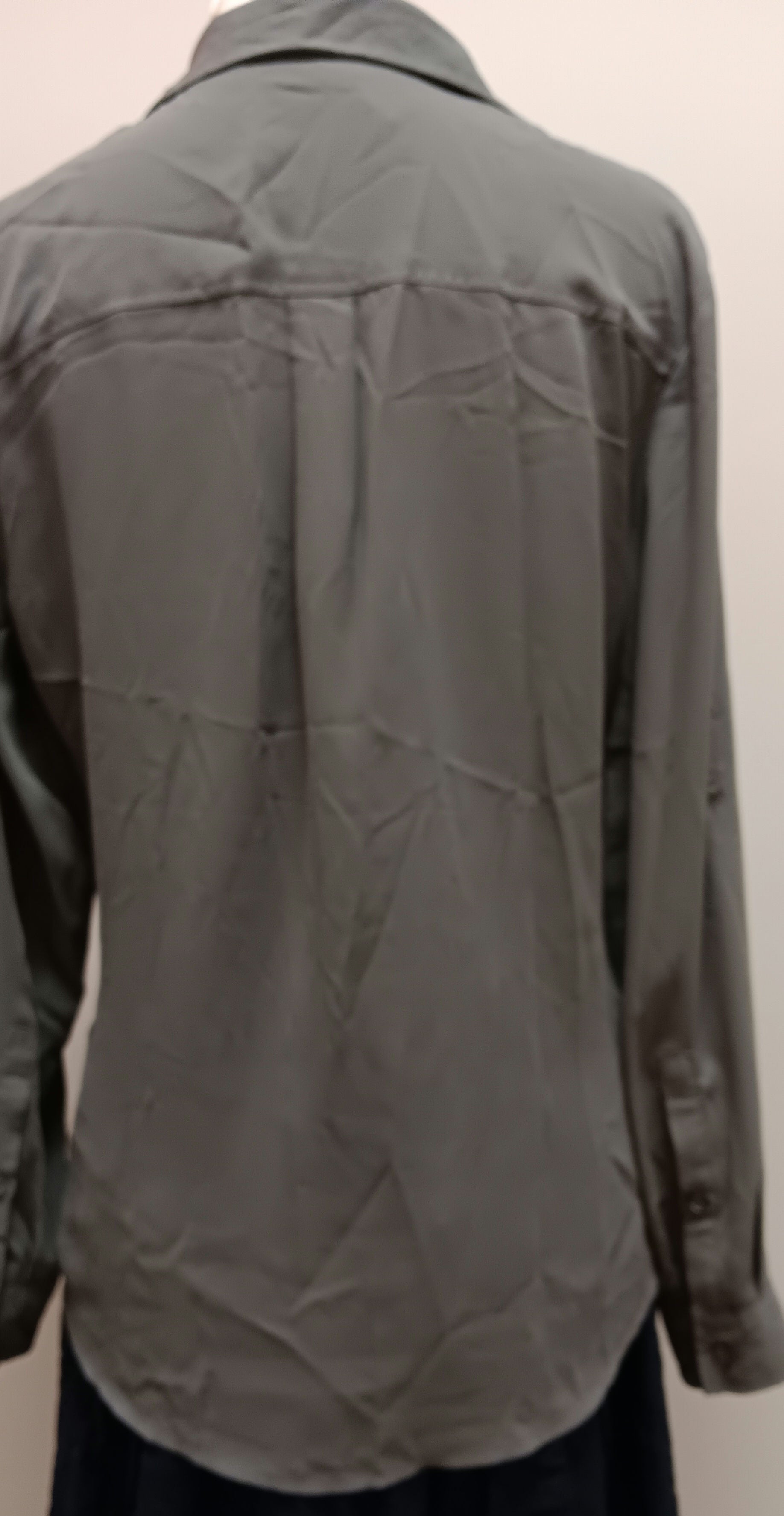 Style and company long sleeve gray blouse size large image 3
