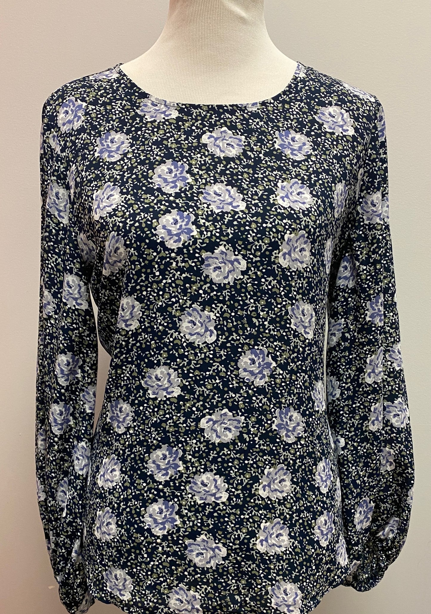 Loft Floral Print Blouse (M) image 2